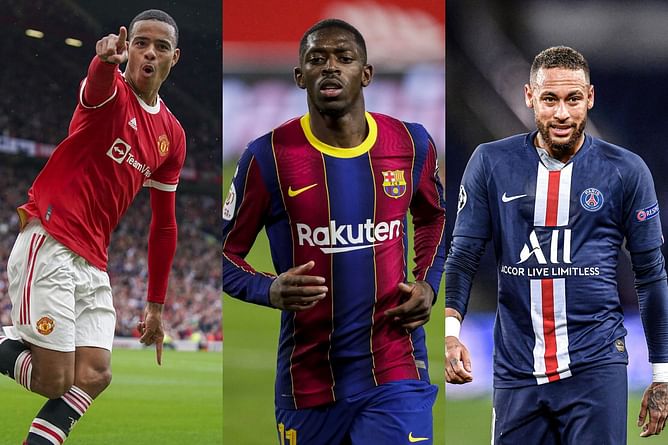 5 best wingers (LW,LM,RW,RM) with a 5-star weak-foot in FIFA 22