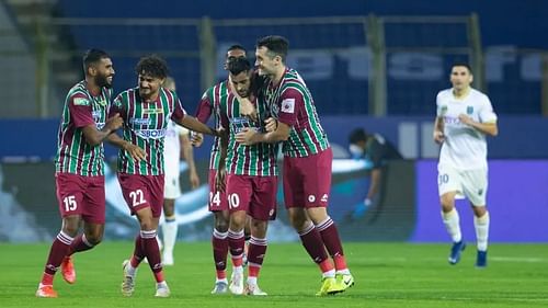 ATK Mohun Bagan raced to a 4-2 win on the opening day of the 2021-22 season of the Indian Super League (ISL). Image: ISL