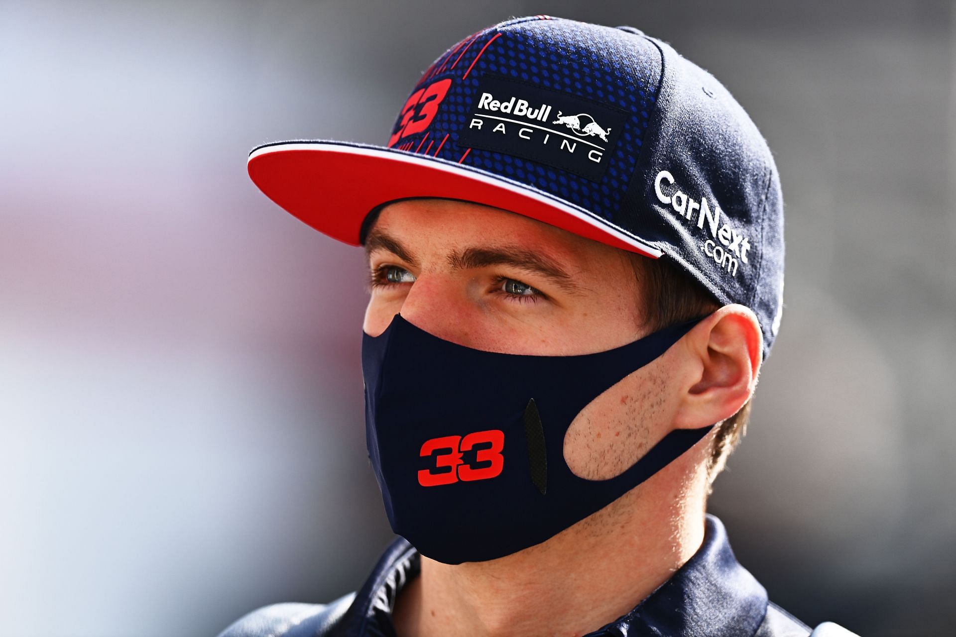 Max Verstappen walks in the paddock before practice ahead of the 2021 Mexican GP. (Photo by Clive Mason/Getty Images)