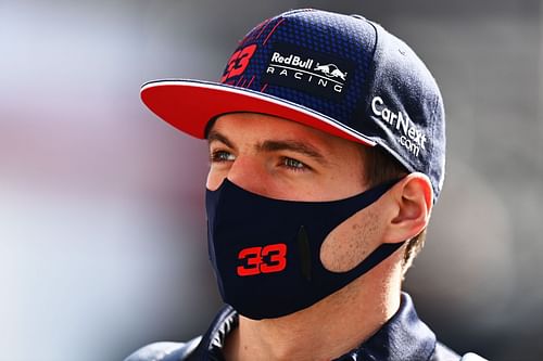 Max Verstappen walks in the paddock before practice ahead of the 2021 Mexican GP. (Photo by Clive Mason/Getty Images)