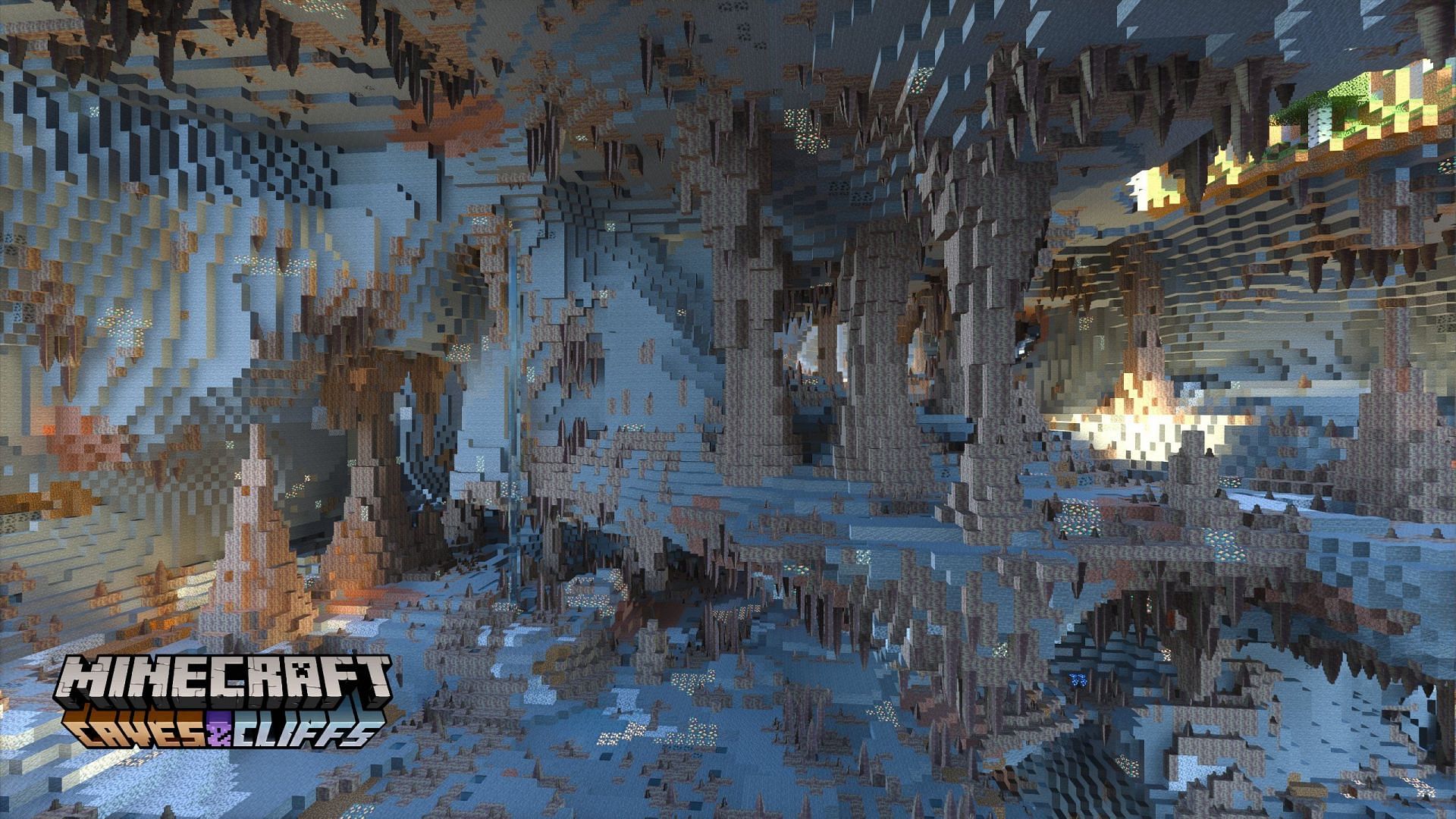 minecraft diamond cave