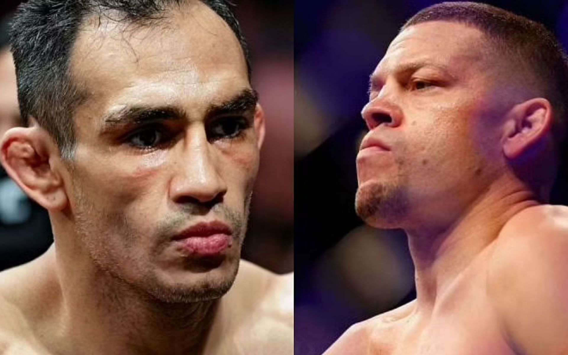 Tony Ferguson (left) and Nate Diaz (right)