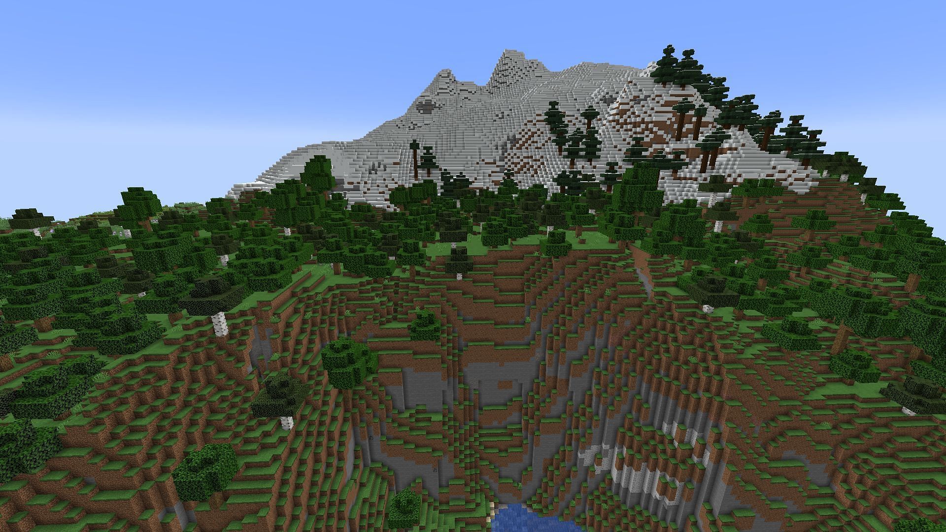 New mountain biome in Caves &amp; Cliffs part 2 (Image via Mojang)