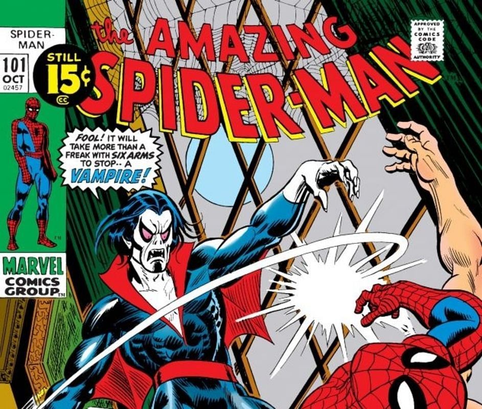 Morbius&#039; first appearance in Amazing Spider-Man #101 (Image via Marvel Comics)