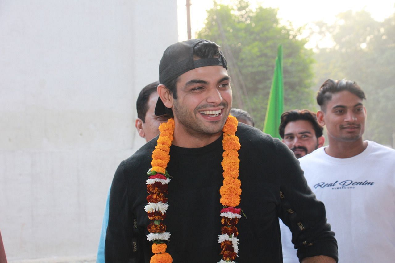 Neeraj Chopra at the NIS, Patiala, on Wednesday. (PC: SAI)