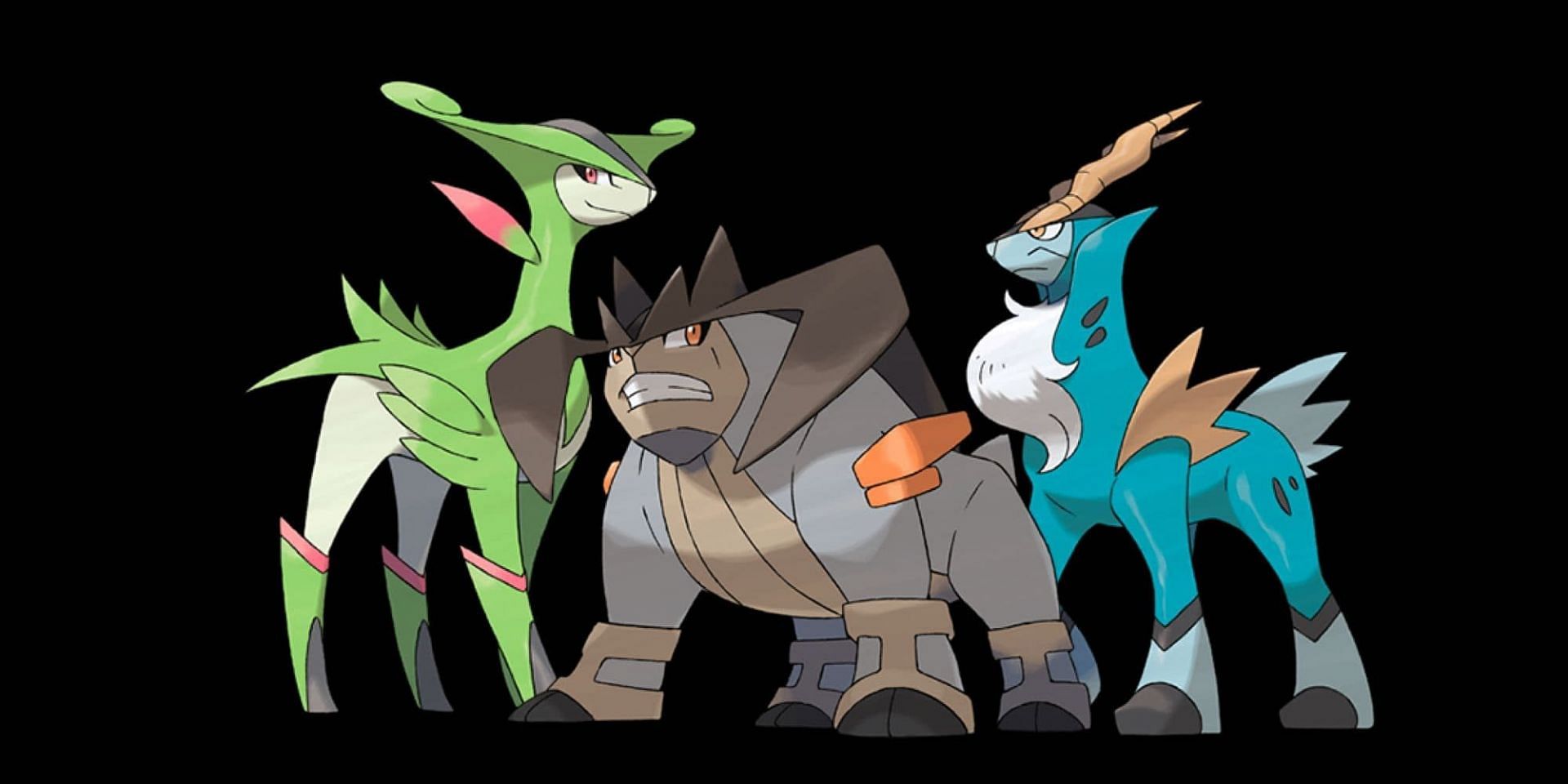 All of the Swords of Justice share the Fighting typing (Image via The Pokemon Company)