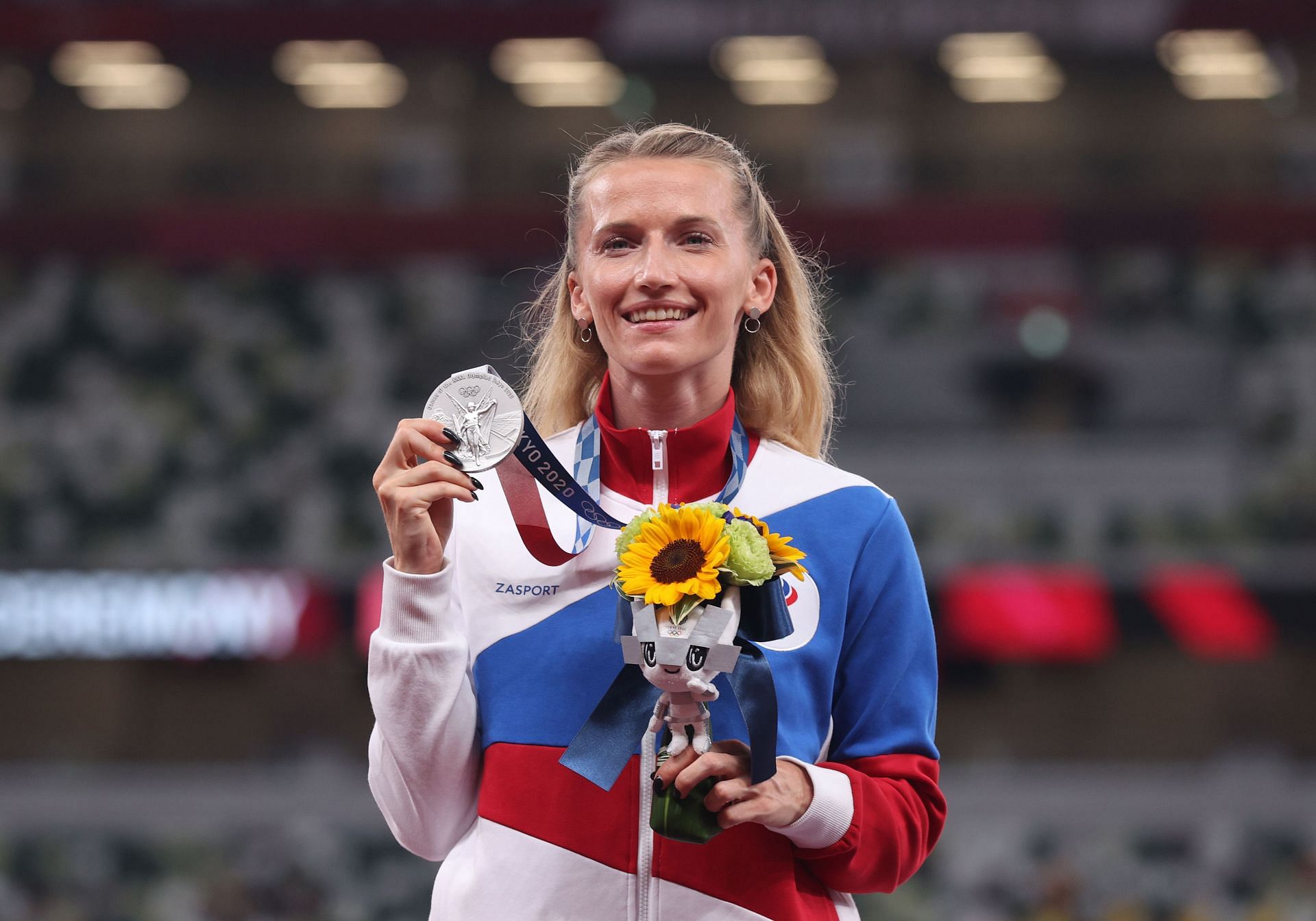 Anzhelika Sidorova won silver medal at the Tokyo Olympics