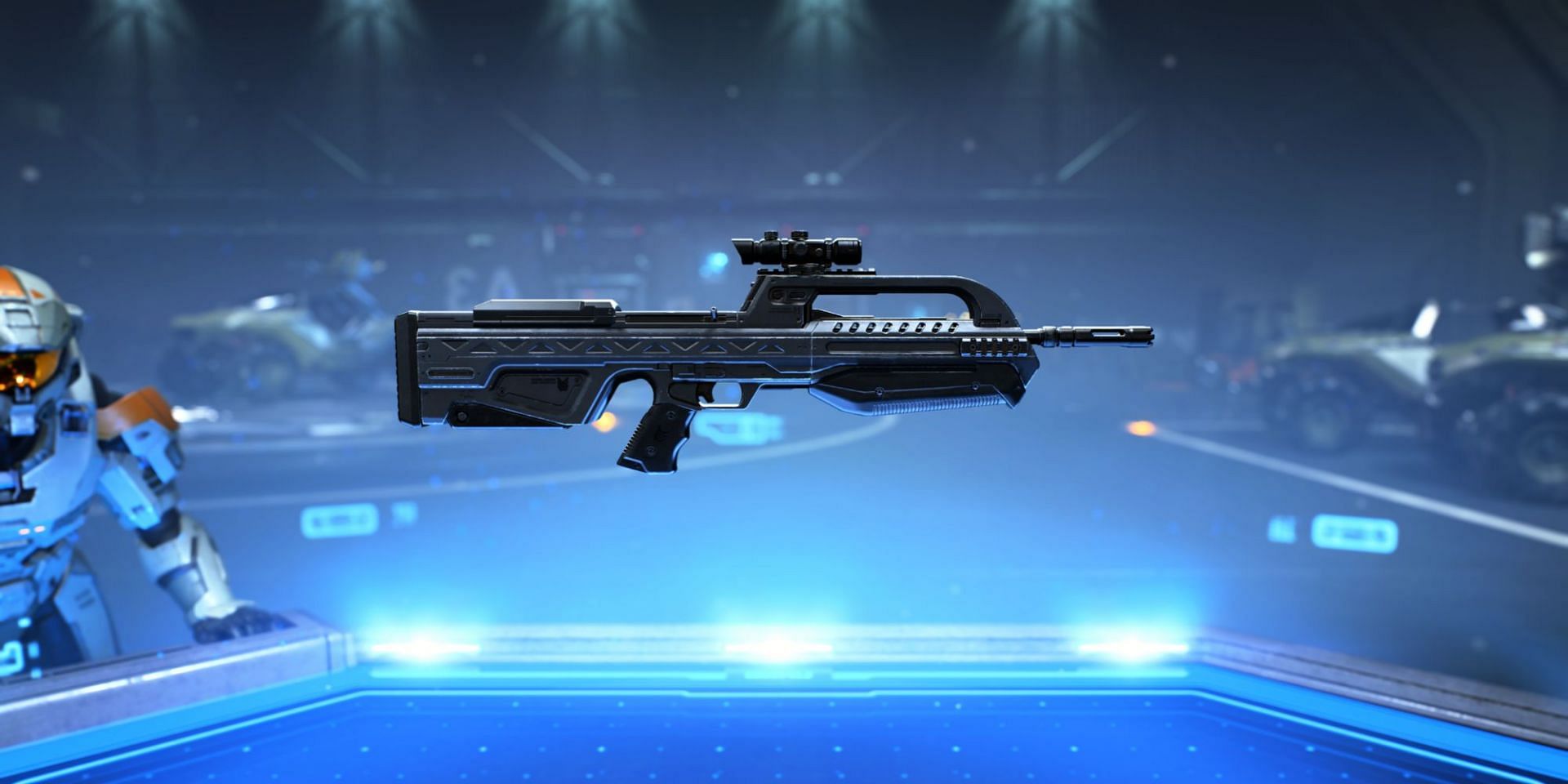 The BR75 Battle Rifle in Halo Infinite. (Image via 343 Industries)