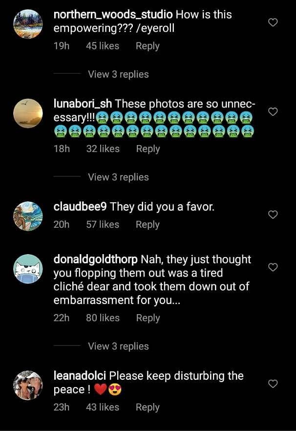 Instagram comments 2/3 (Image via Instagram)