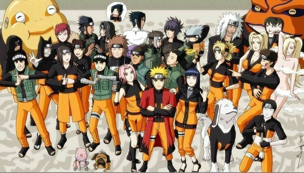 Naruto characters (Image via Facebook/ @100%animelove)
