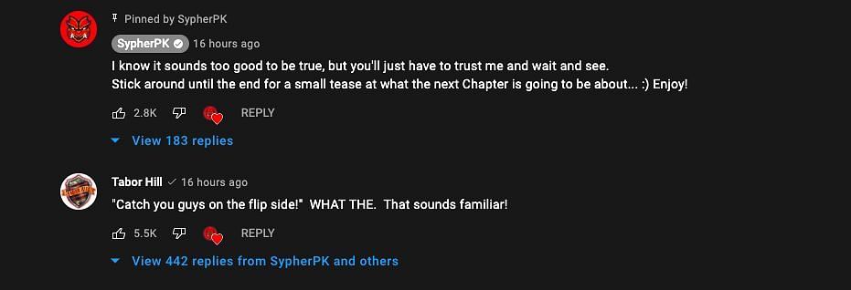 Fortnite content creators Tabor Hill and SypherPK tease a new chapter (Image via SypherPK on YouTube)
