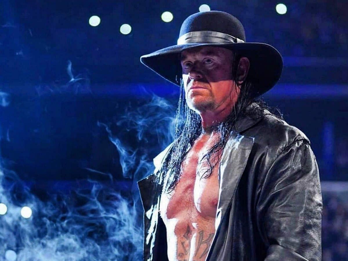 The Undertaker intimidating in WWE Ring