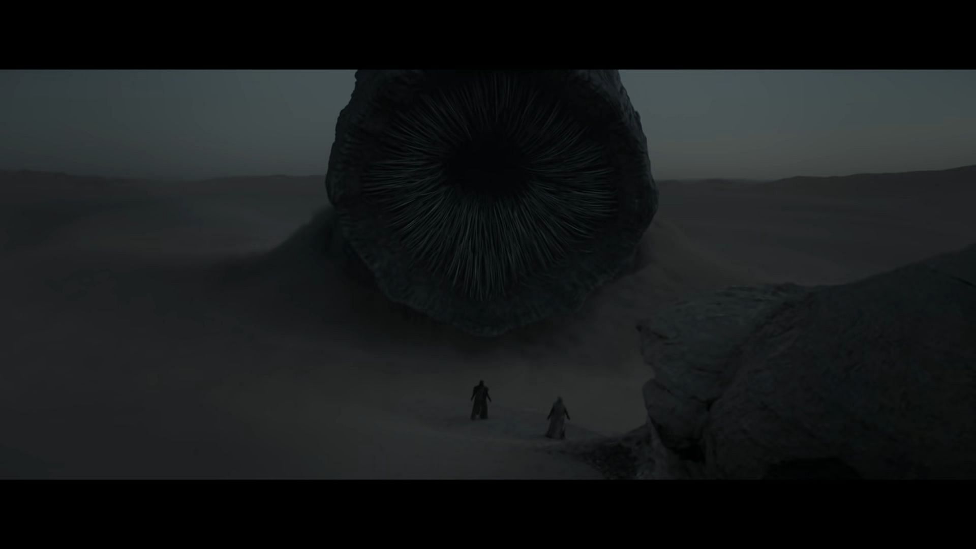 A Sandworm in Dune (Image via Dune 2021)