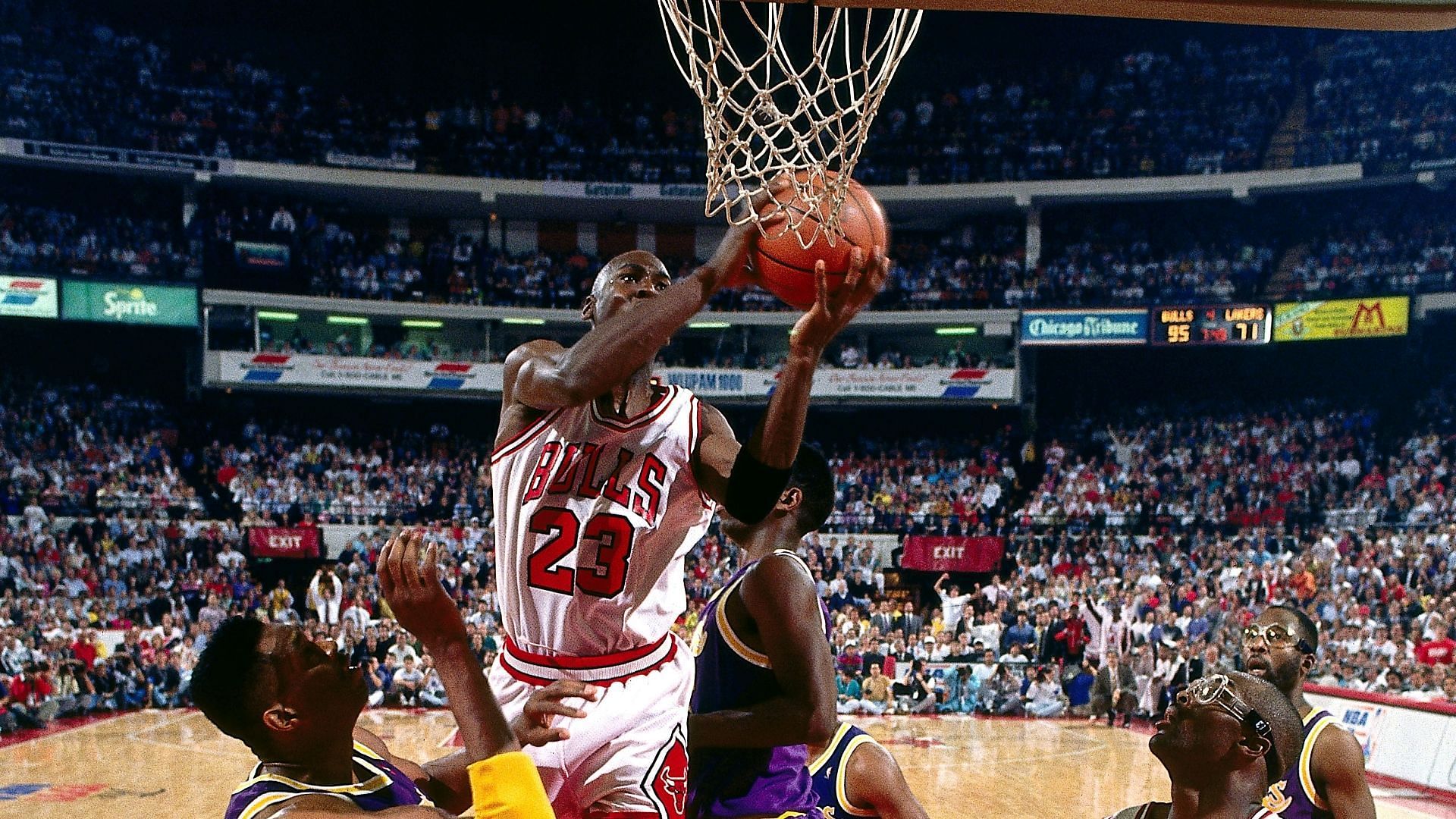 Michael Jordan during the 1991 NBA Finals.