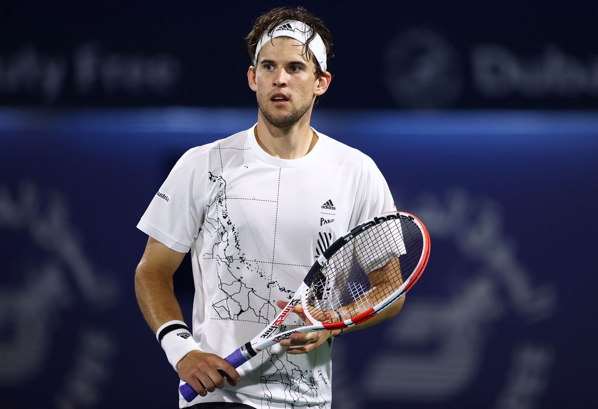 Dominic Thiem at the 2021 Dubai Open