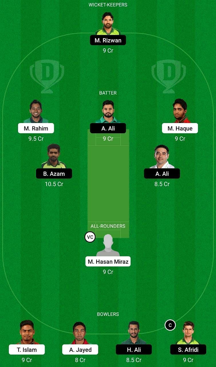 BAN vs PAK Dream11 Fantasy Tip #2