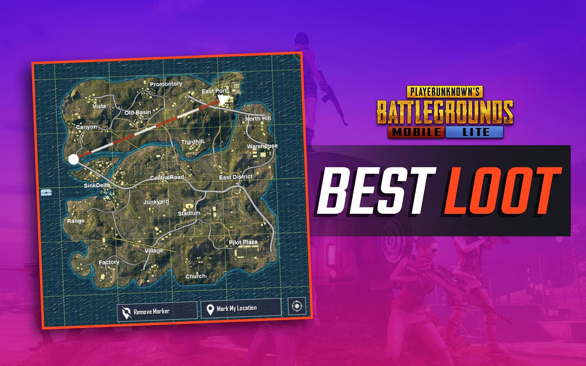 Locations to play safely in PUBG Mobile Lite (Image via Sportskeeda)