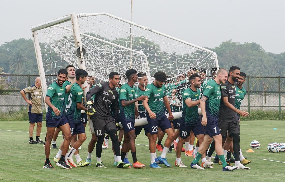 ATK Mohun Bagan players during their pre-season training
