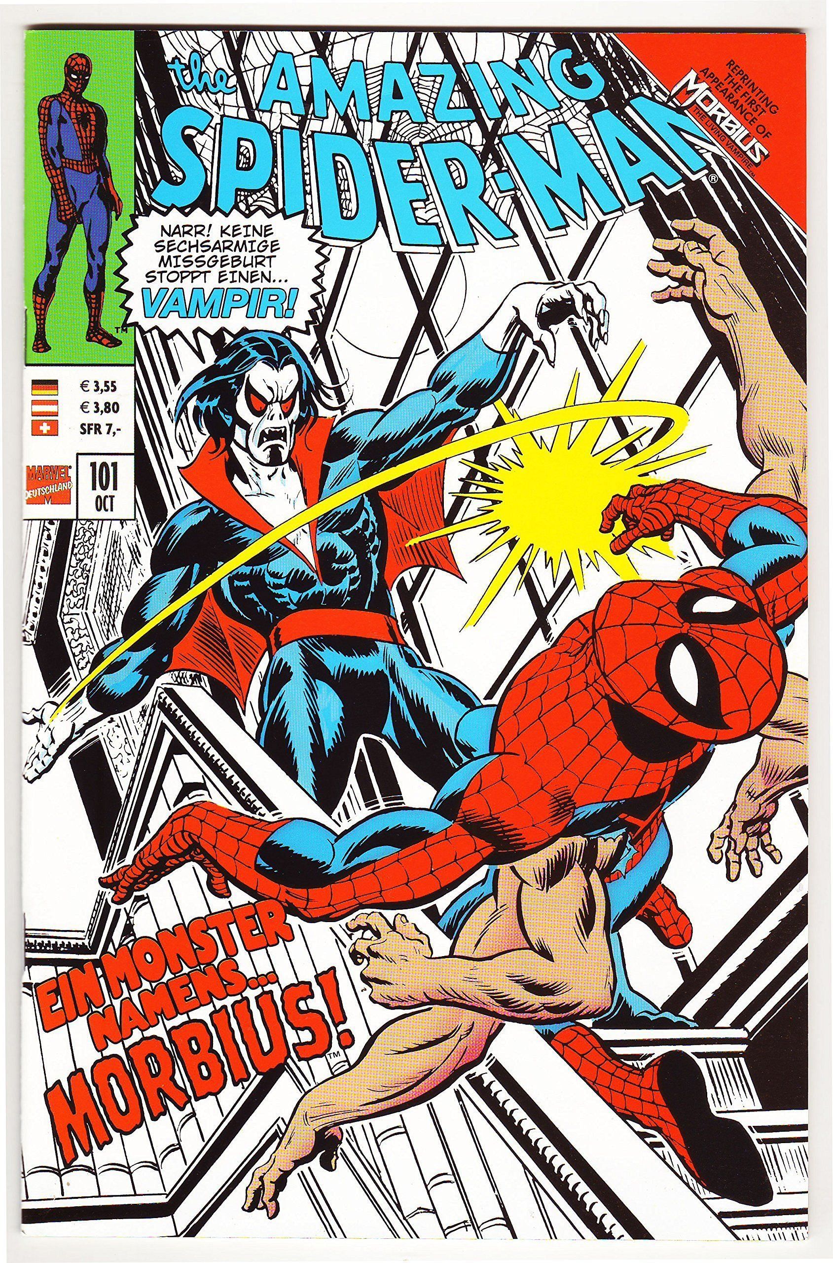 Spidey vs Morbius in comics (Image via Marvel Comics)