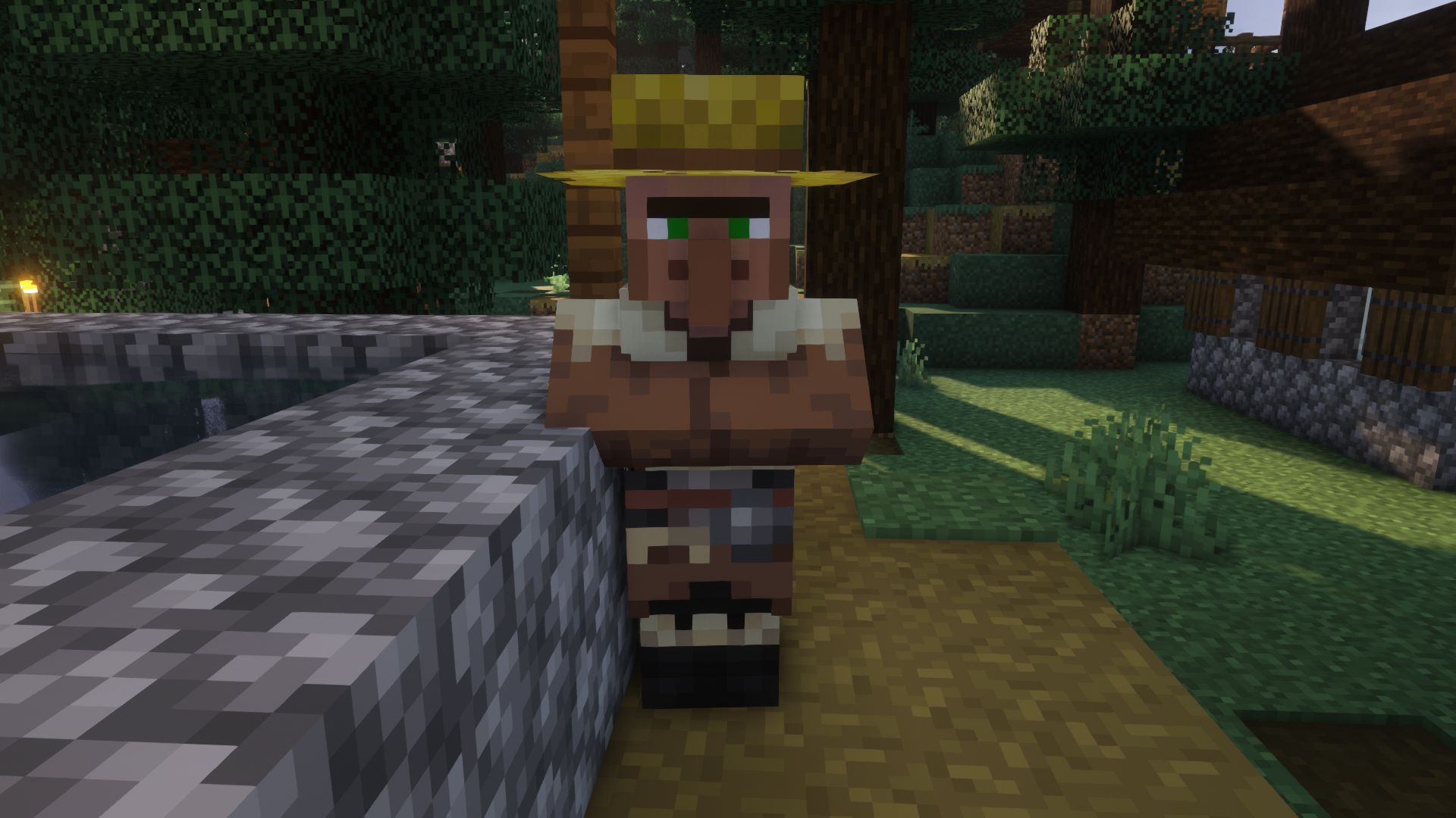 A farmer villager (Image via Minecraft)