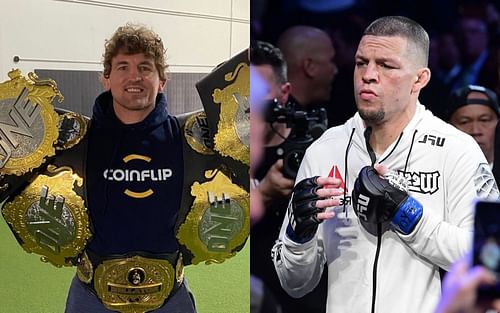 Ben Askren (left) via Instagram; Nate Diaz (right)