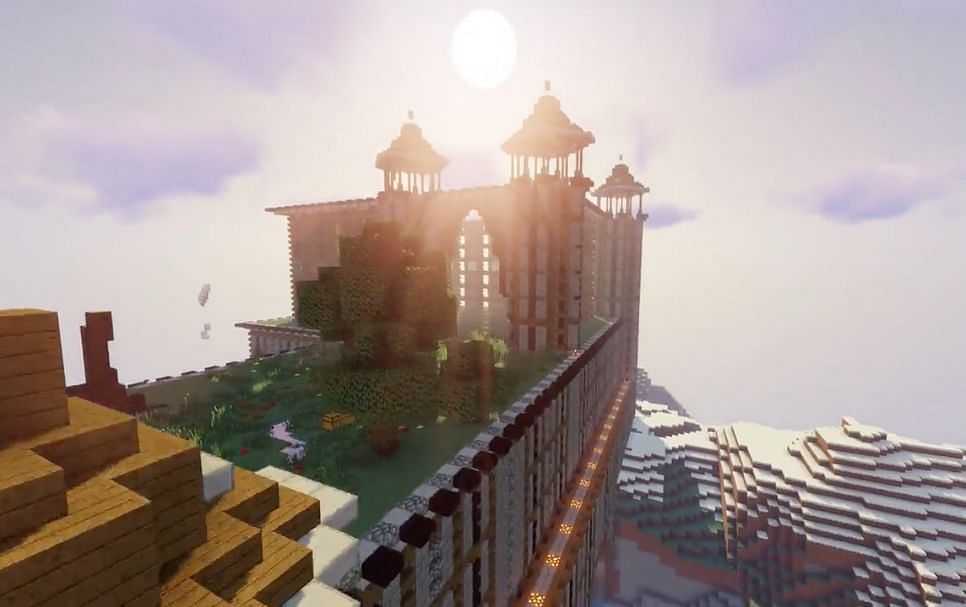 A castle built on a mountain (Image via u/CivWarsOfficial on Reddit)