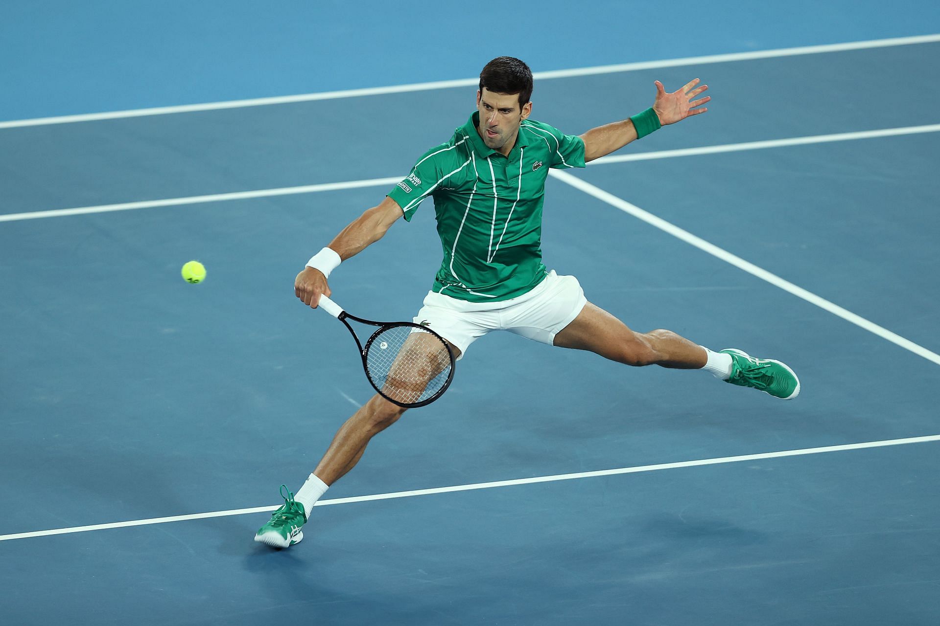 Novak Djokovic against Dominic Thiem in the final of the 2020 Australian Open