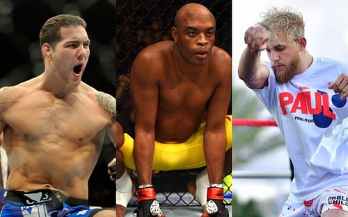 Chris Weidman (L), Anderson Silva (C), Jake Paul (R) PC : UFC, New York Times