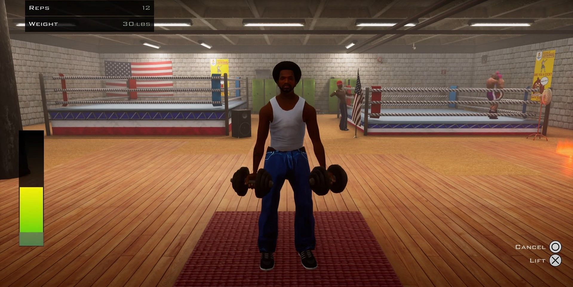 How players work out in the GTA Trilogy version (Image via Rockstar Games)