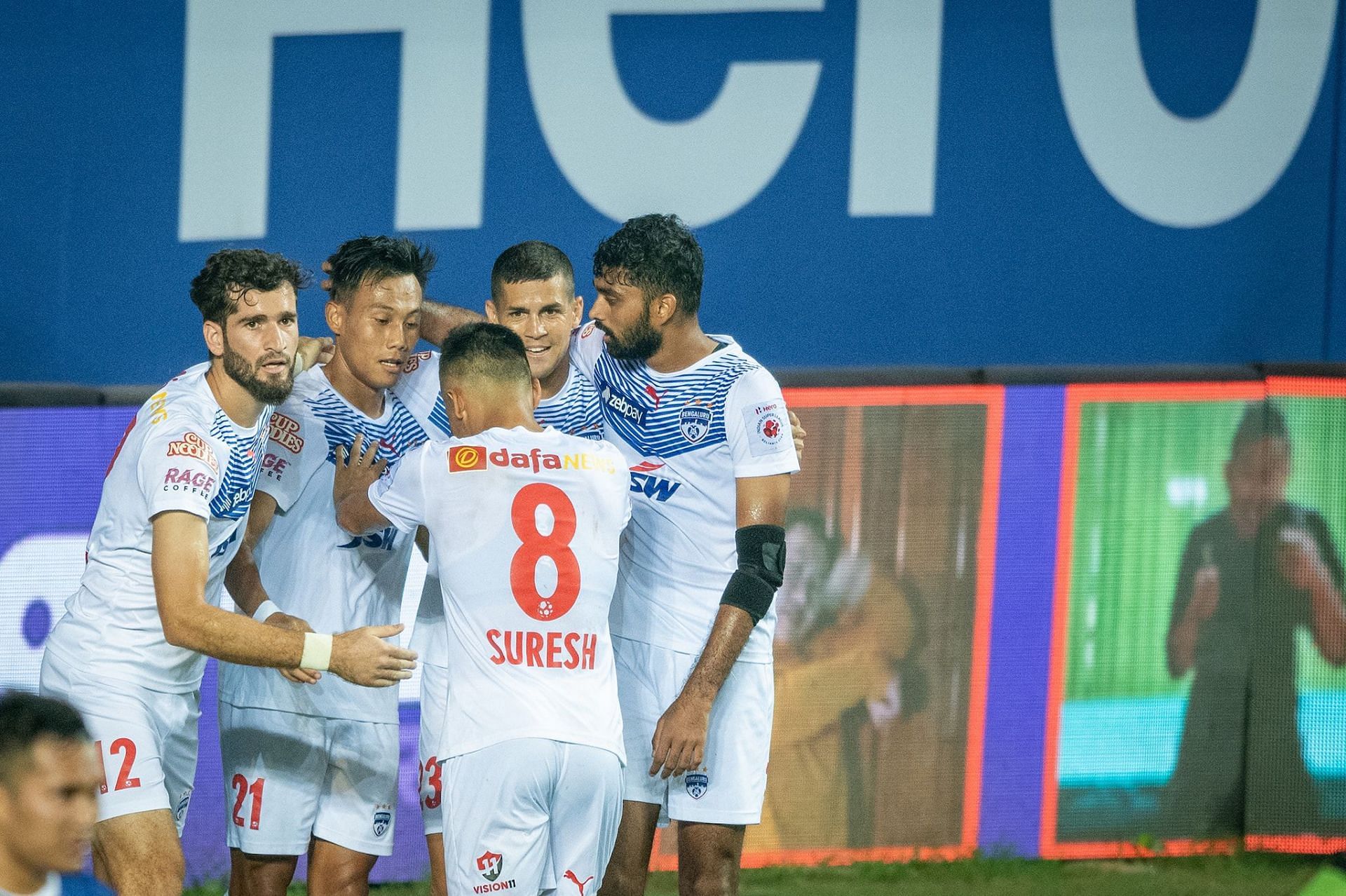 Bengaluru FC won the game 4-2 (Image courtesy: ISL social media)