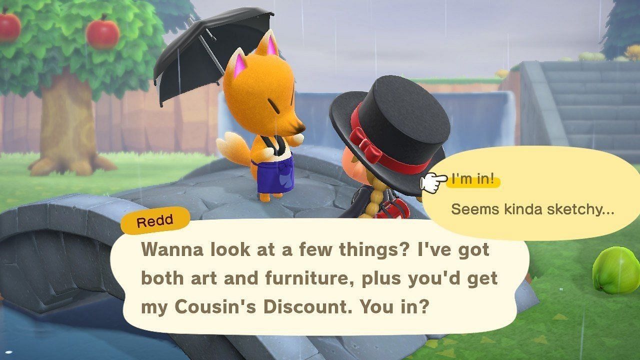 Redd sells the Wistful Painting (Image via Nintendo)