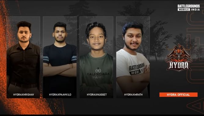 Hydra Official eliminated from Battlegrounds Mobile India Series (BGIS) 2021