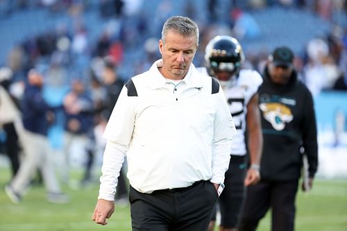 Meyer leaving the field after what became his last NFL game (Photo: Getty)