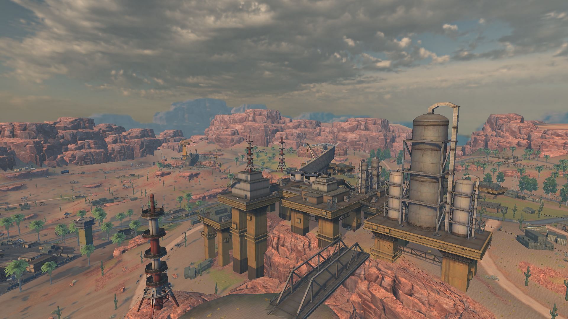 Refinery is among the best locations in Kalahari (Image via Free Fire)