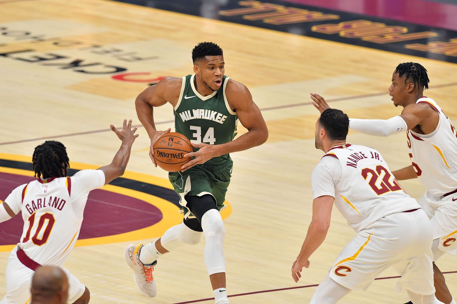 The Milwaukee Bucks and the Cleveland Cavaliers will face off at Fiserv Forum on Monday