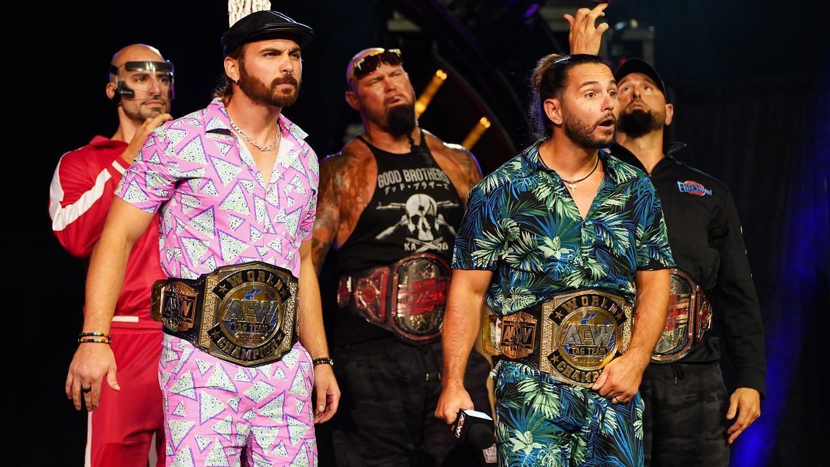 Matt and Nick Jackson were the longest-reigning AEW Tag Team Champions.