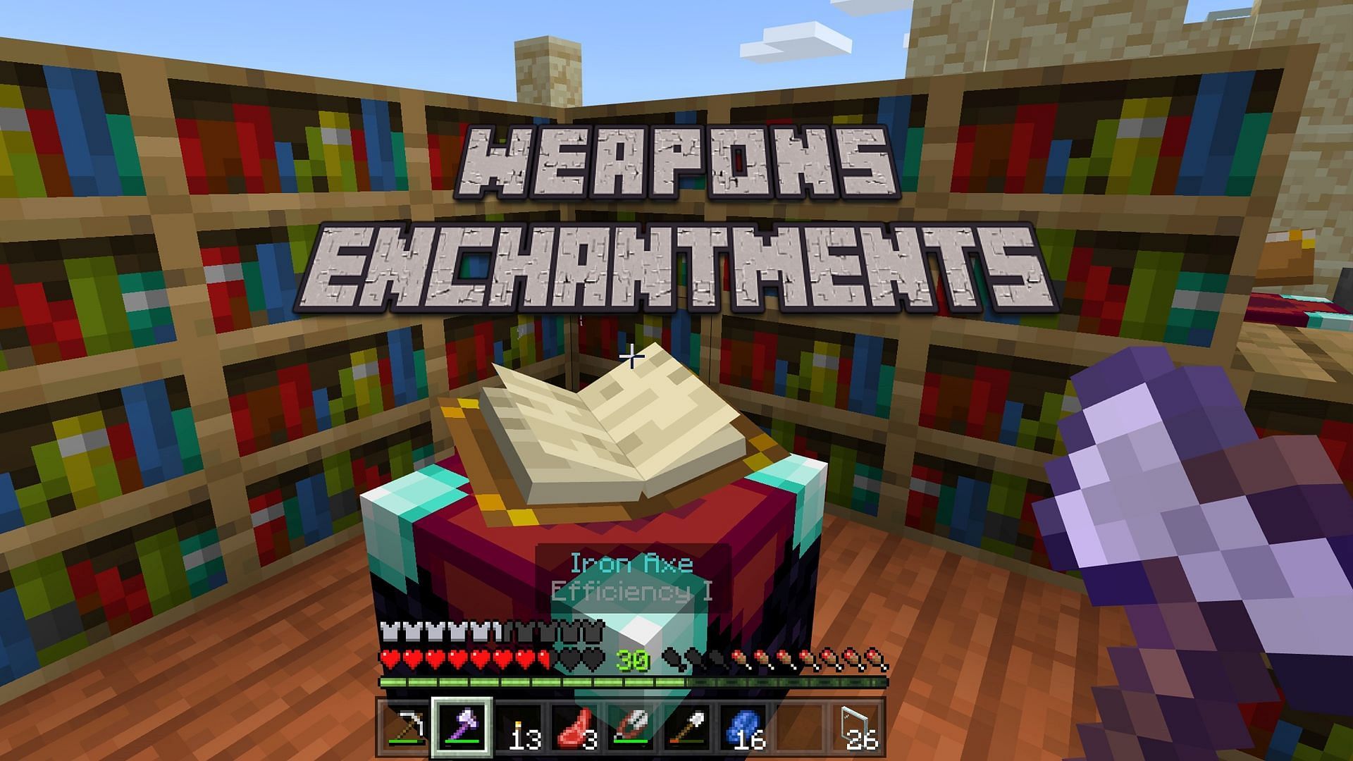 Best weapon enchantments on Minecraft 1.18 (Image via Minecraft)