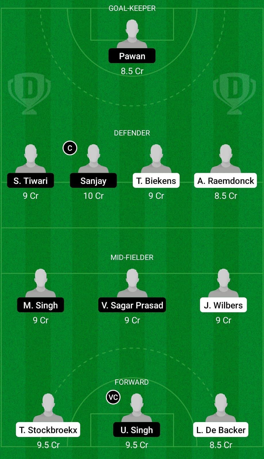 BEL-J vs IND-J Dream11 Fantasy Team 1