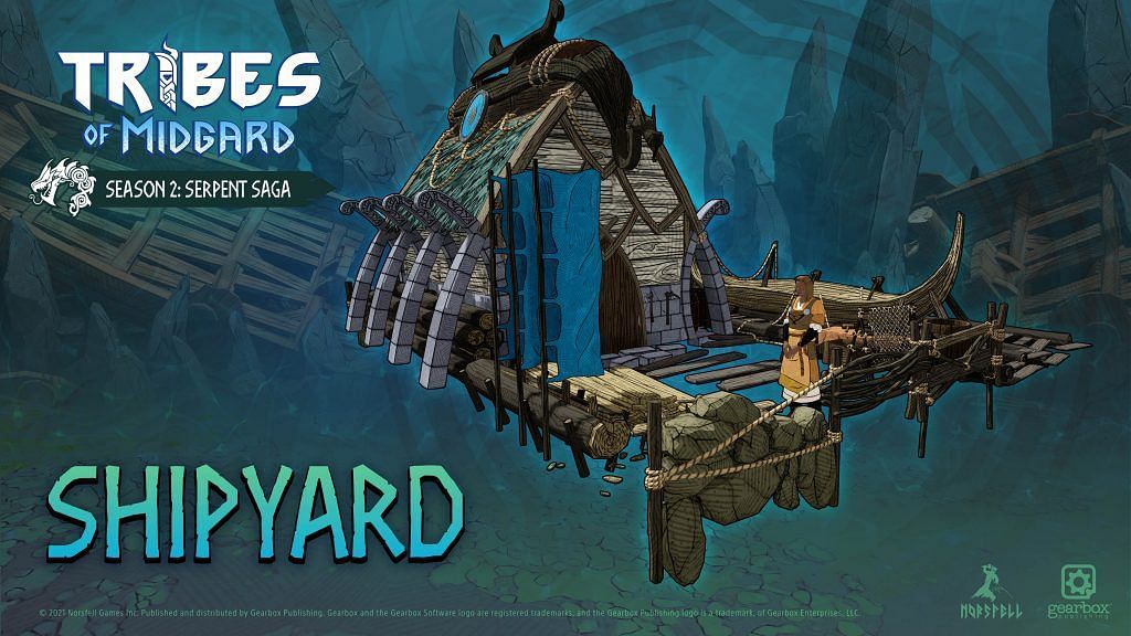 The Shipyard in Tribes of Midgard (Image via Norsfell Games)