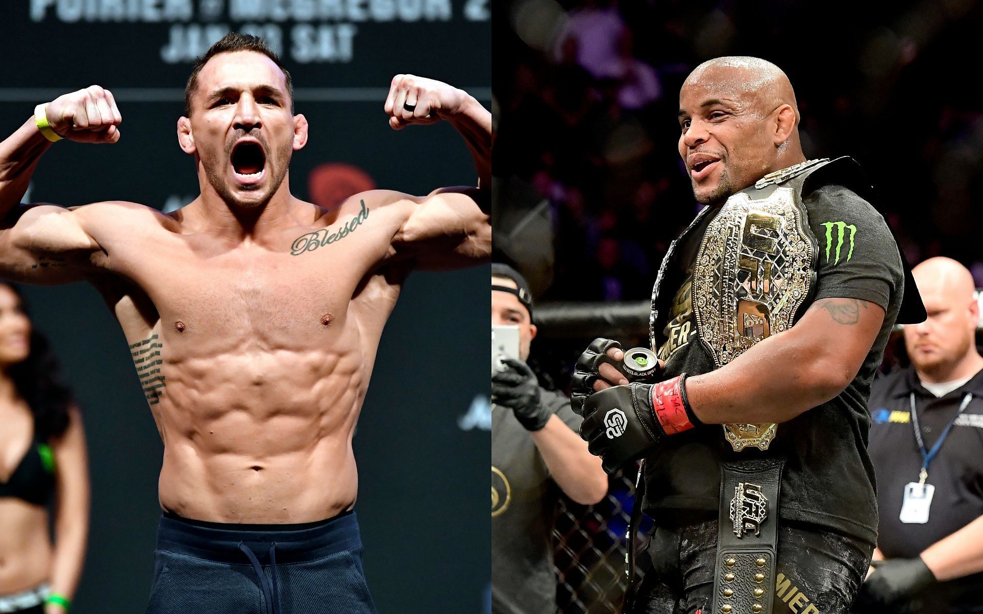 MMA superstars Michael Chandler (left) and Daniel Cormier (right)