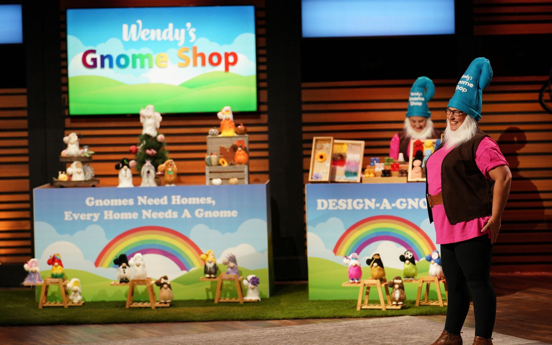 Wendy&#039;s Gnome Shop on &#039;Shark Tank&#039; (Image via Christopher Willard/ ABC)