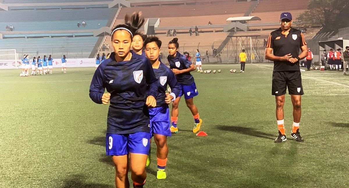 India made it two wins out of two in the SAFF U-19 Women&#039;s Championship. (Image - AIFF)
