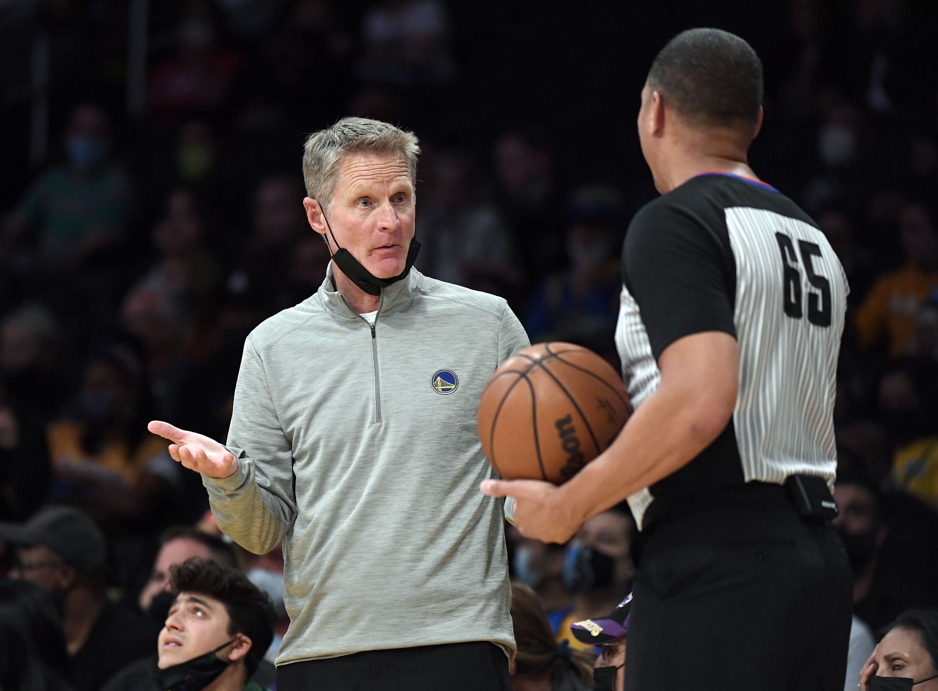 Golden State Warriors head coach Steve Kerr at Staples Center