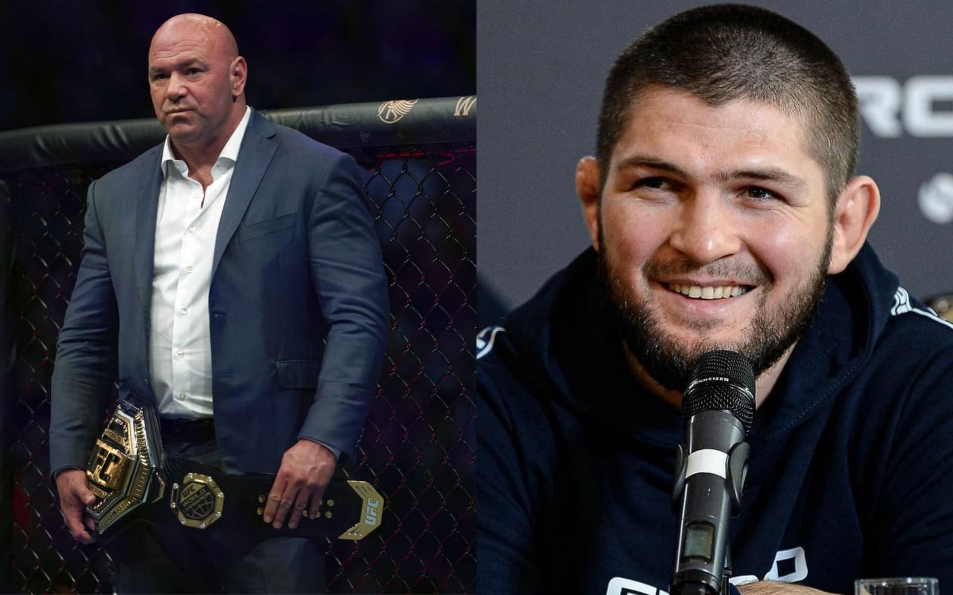 Dana White (left) Khabib Nurmagomedov (right) [Image credits: @danawhite, @khabib_nurmagomedov on Instagram]