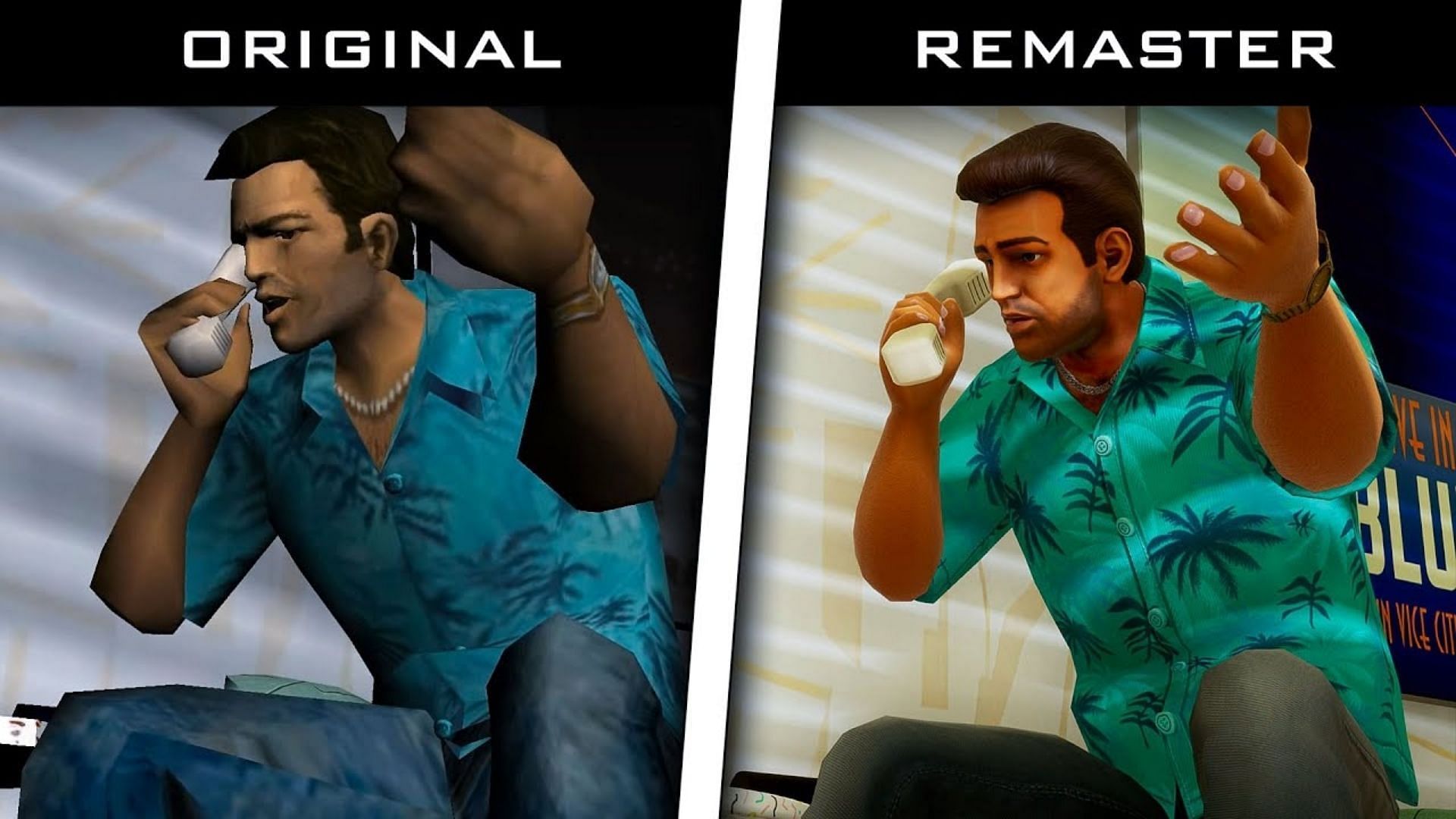 The GTA Trilogy Definitive Edition is supposed to make the games look much better (Image via Youtube @Doucheback)