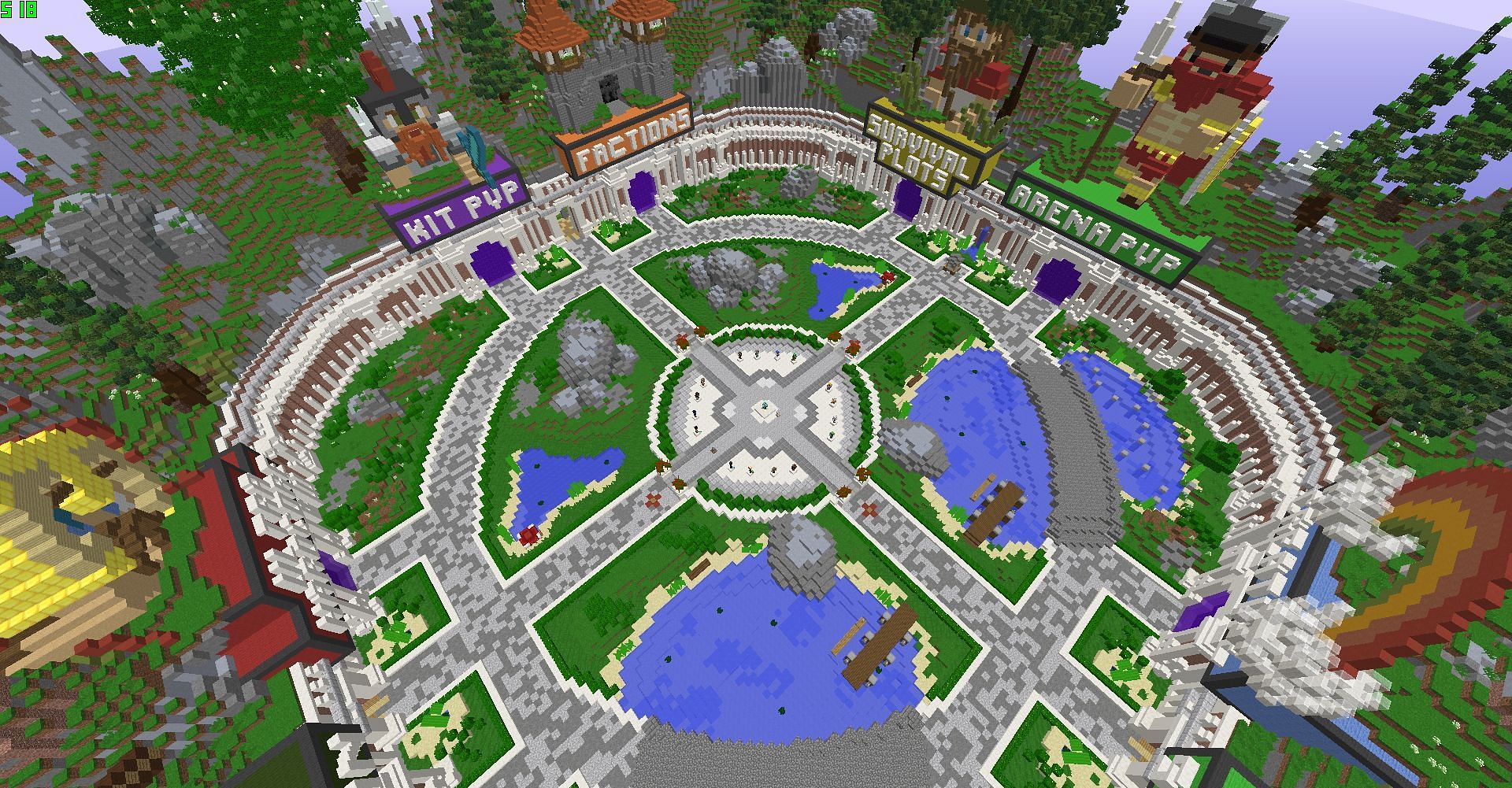 There are many great Minecraft servers that everyone can join (Image via Mojang)