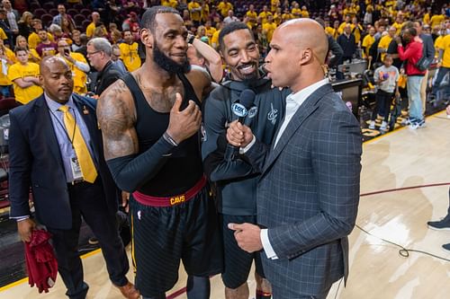 Richard Jefferson interviews LeBron James in 2018