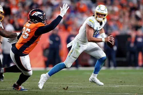 Los Angeles Chargers QB Justin Herbert v Denver Broncos