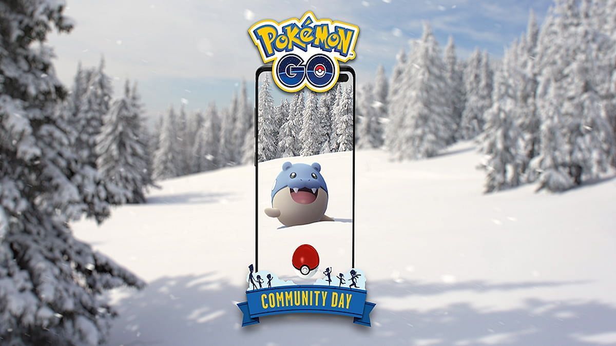 Promotional Imagery for Spheal&#039;s Community Day in Pokemon GO