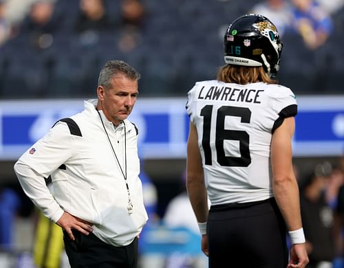 Jacksonville Jaguars HC Urban Meyer and QB Trevor Lawrence